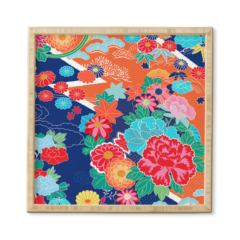 Juliana Curi Osaka Orange Framed Wall Art