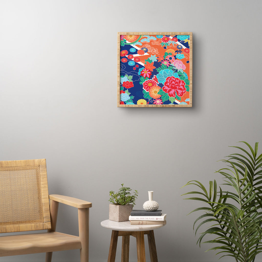 Osaka Orange Framed Wall Art Juliana Curi