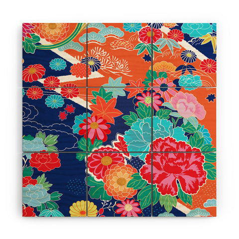 Juliana Curi Osaka Orange Wood Wall Mural