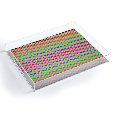 Juliana Curi Pattern Pixel 1 Acrylic Tray