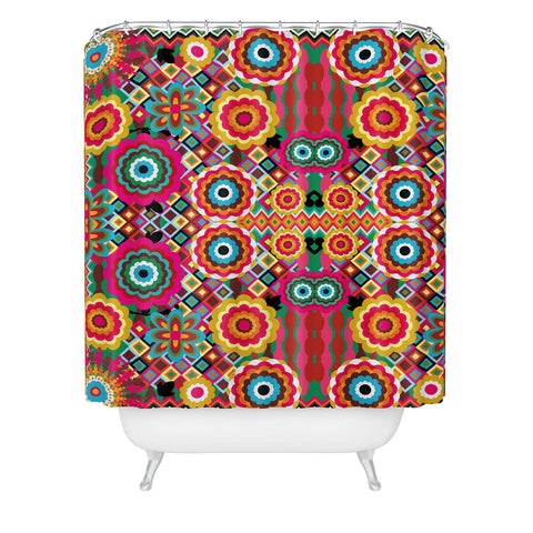 Juliana Curi Power Flower Shower Curtain