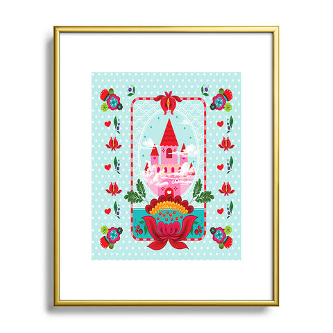 Juliana Curi Princess Soft Metal Framed Art Print