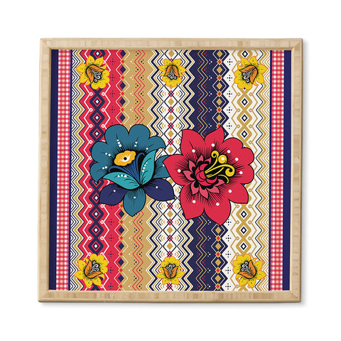 Juliana Curi Renda Flor Framed Wall Art