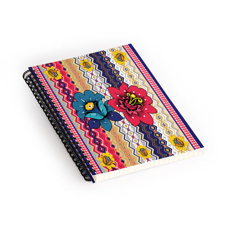 Juliana Curi Renda Flor Spiral Notebook