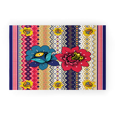 Juliana Curi Renda Flor Welcome Mat