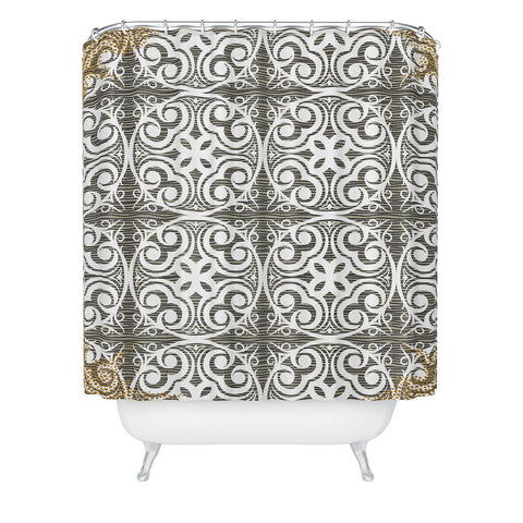 Juliana Curi Renda Natural Shower Curtain