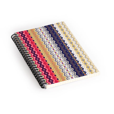 Juliana Curi Renda Pattern Spiral Notebook