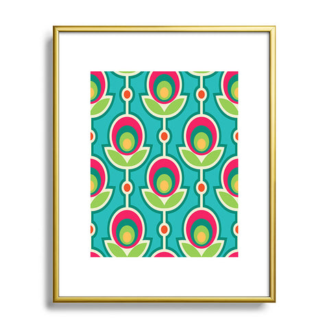 Juliana Curi Retro Soft Metal Framed Art Print