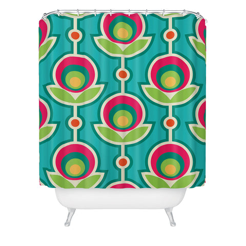 Juliana Curi Retro Soft Shower Curtain