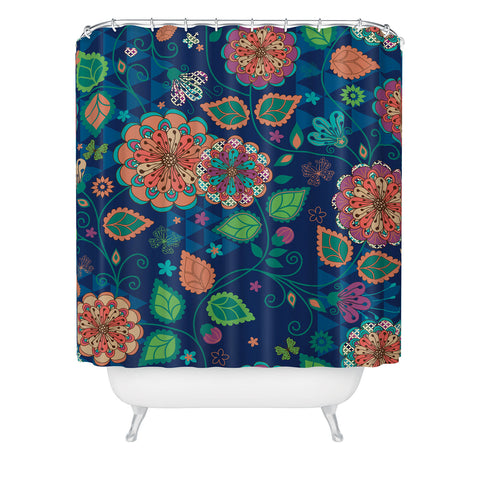 Juliana Curi Soft Flower Shower Curtain