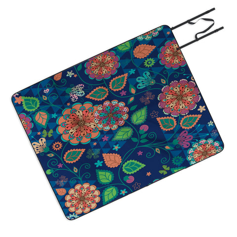 Juliana Curi Soft Flower Picnic Blanket