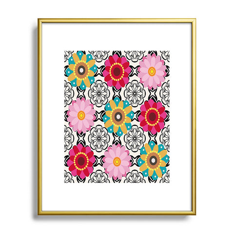Juliana Curi Spring Mix Metal Framed Art Print
