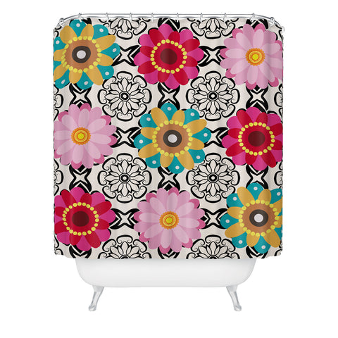 Juliana Curi Spring Mix Shower Curtain