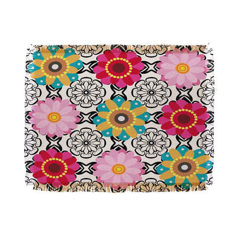 Juliana Curi Spring Mix Throw Blanket