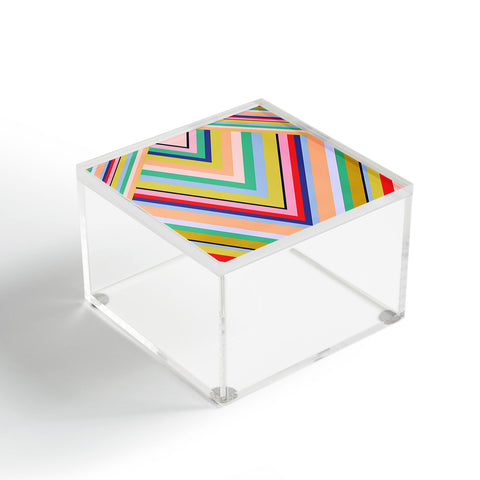 Juliana Curi Stripes Rainbow Acrylic Box