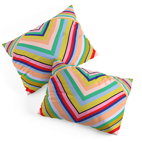 Juliana Curi Stripes Rainbow Pillow Shams