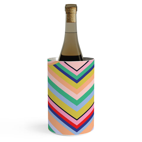 Juliana Curi Stripes Rainbow Wine Chiller