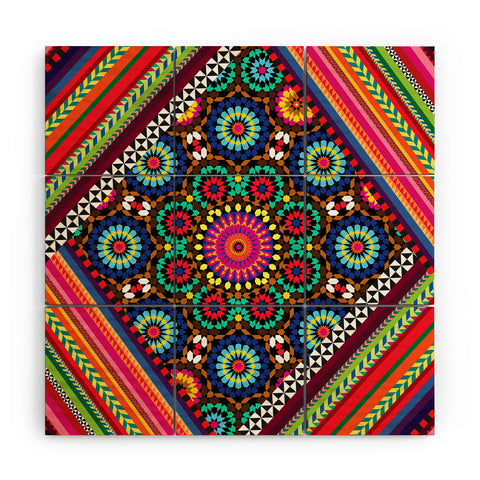 Juliana Curi Tile Wood Wall Mural