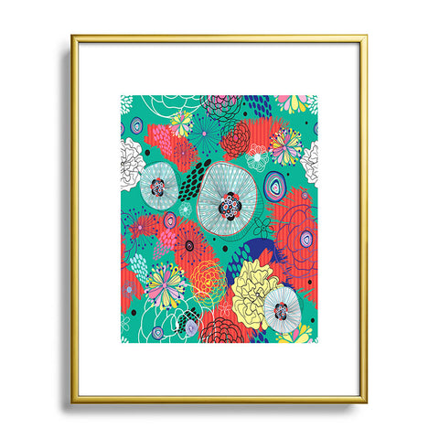 Juliana Curi Underground Flower Metal Framed Art Print