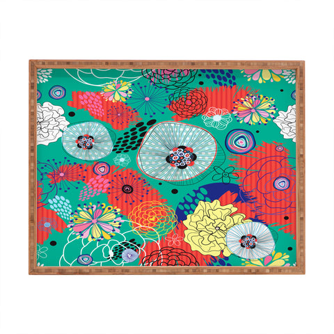 Juliana Curi Underground Flower Rectangular Tray