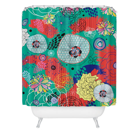 Juliana Curi Underground Flower Shower Curtain