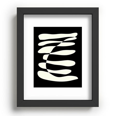 June Journal Abstract Composition in Black Recessed Framing Rectangle