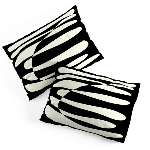 June Journal Abstract Composition in Black Pillow Shams