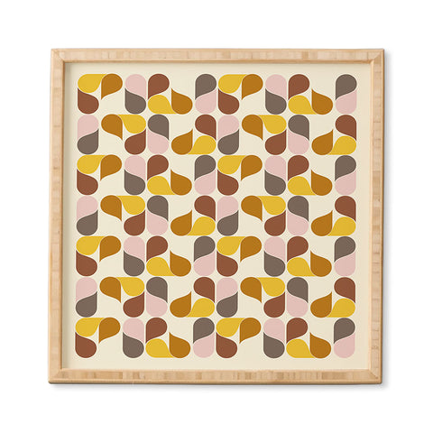 June Journal Abstract Leaves 1 Framed Wall Art