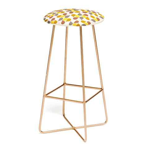 June Journal Abstract Leaves 1 Bar Stool