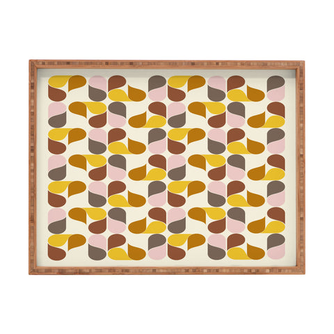 June Journal Abstract Leaves 1 Rectangular Tray