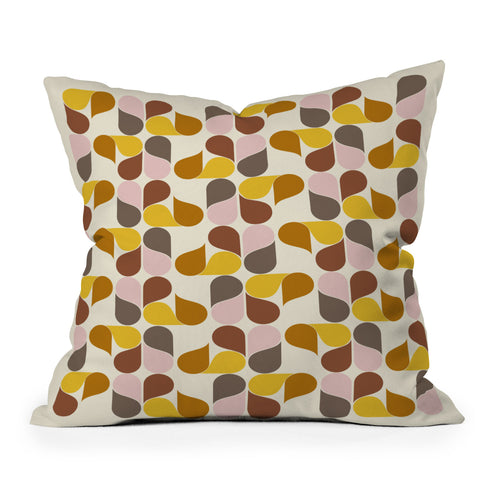 June Journal Abstract Leaves 1 Throw Pillow