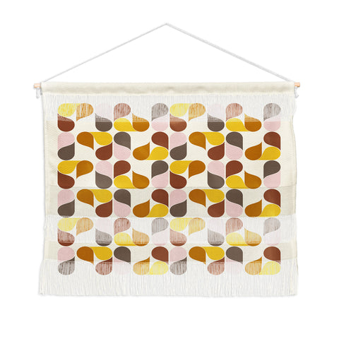 June Journal Abstract Leaves 1 Wall Hanging Landscape