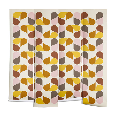 June Journal Abstract Leaves 1 Wall Mural