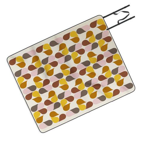 June Journal Abstract Leaves 1 Picnic Blanket