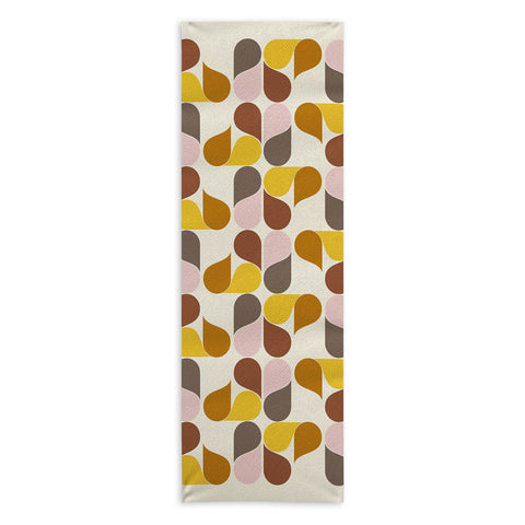 June Journal Abstract Leaves 1 Yoga Towel
