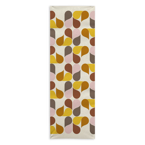 June Journal Abstract Leaves 1 Yoga Towel