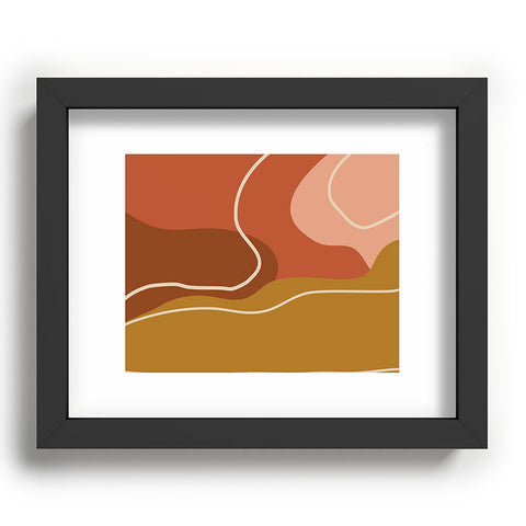 June Journal Abstract Organic Shapes in Zen Recessed Framing Rectangle