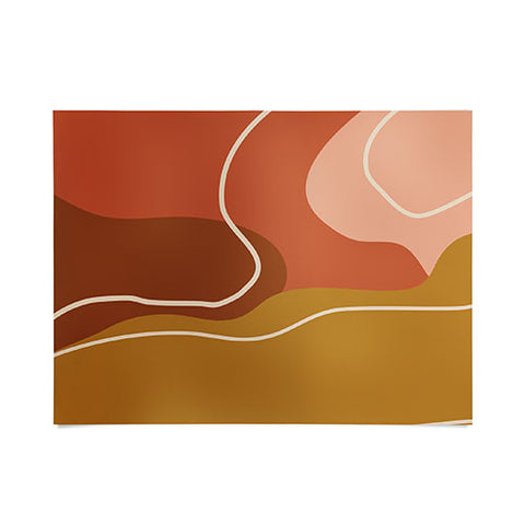 June Journal Abstract Organic Shapes in Zen Poster