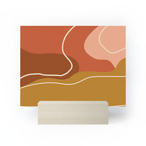 June Journal Abstract Organic Shapes in Zen Mini Art Print