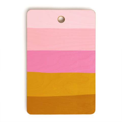 June Journal Abstract Organic Stripes Cutting Board Rectangle