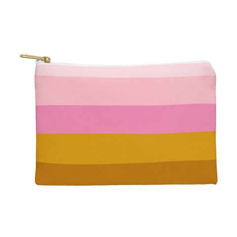 June Journal Abstract Organic Stripes Pouch