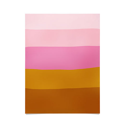 June Journal Abstract Organic Stripes Poster