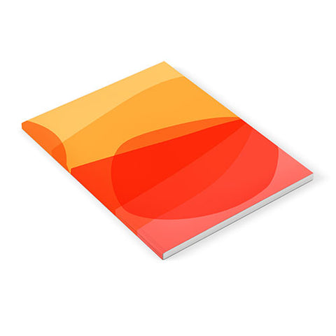 June Journal Abstract Warm Color Shapes Notebook