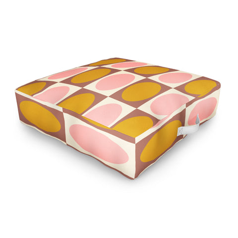 June Journal Autumn Checkerboard 29 Outdoor Floor Cushion