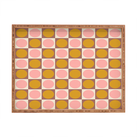 June Journal Autumn Checkerboard 29 Rectangular Tray