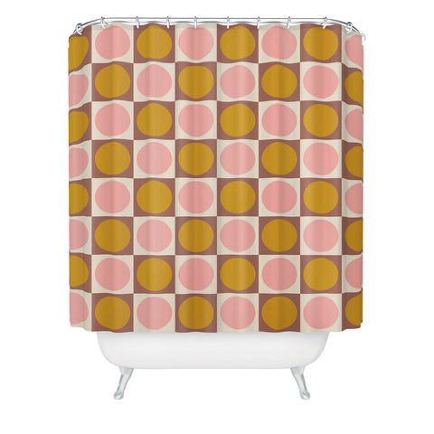 June Journal Autumn Checkerboard 29 Shower Curtain