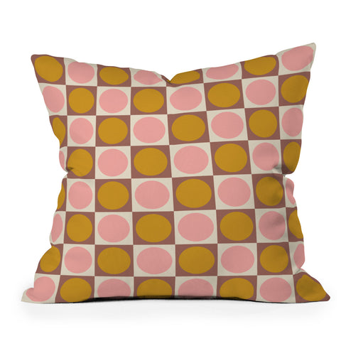 June Journal Autumn Checkerboard 29 Throw Pillow