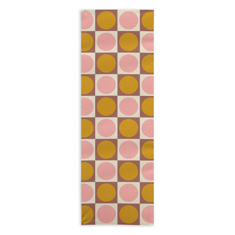 June Journal Autumn Checkerboard 29 Yoga Towel
