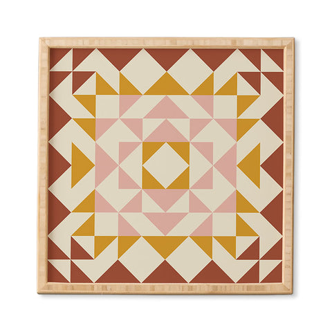 June Journal Autumn Quilt Framed Wall Art