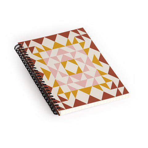 June Journal Autumn Quilt Spiral Notebook